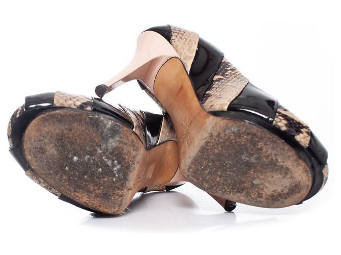 Décolleté a piattaforma peep-toe Giuseppe Zanotti Nero - vista 7