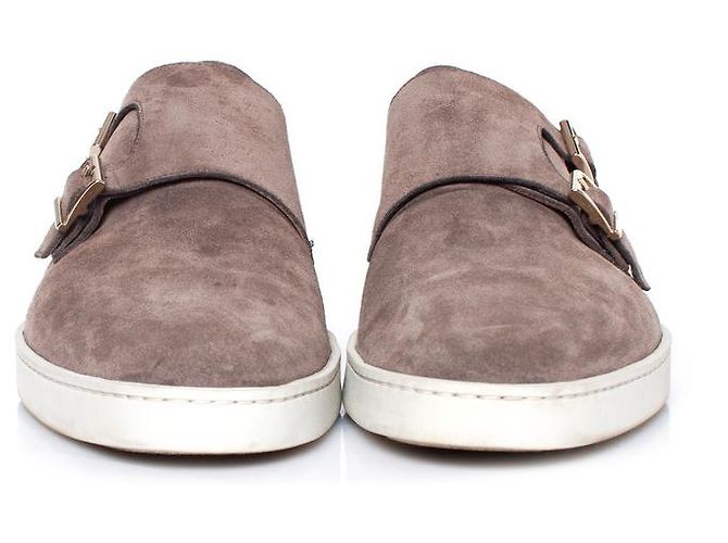 Santoni Double monk strap sneaker Brown - view 3