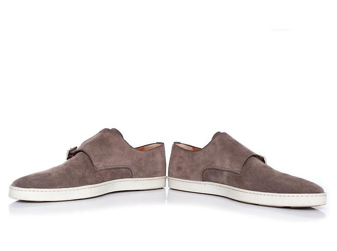 Santoni Double monk strap sneaker Brown - view 7