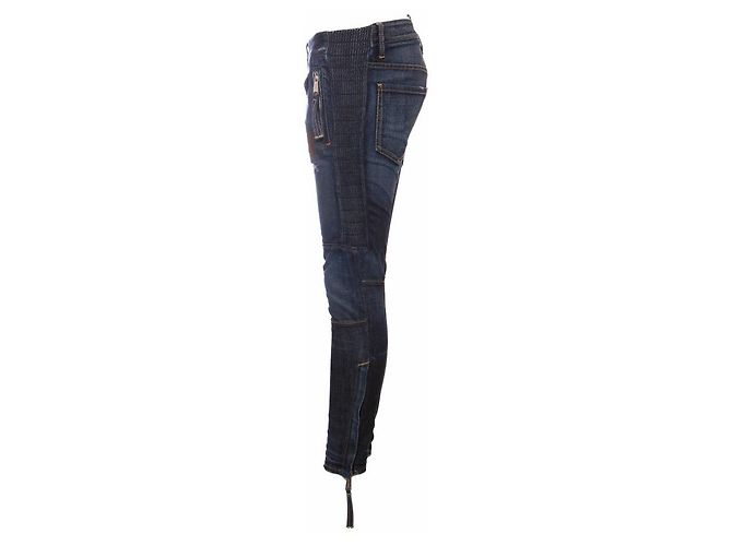 Jeans biker de patchwork azul Dsquared2. - vista 2