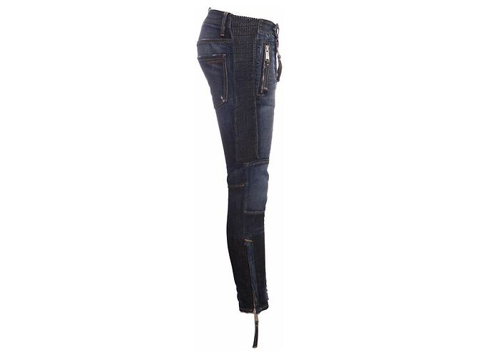 Jeans biker de patchwork azul Dsquared2. - vista 4