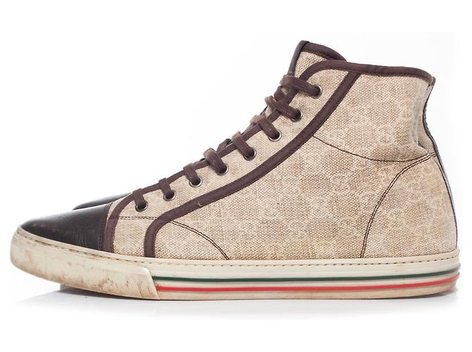 Beige Canvas Sneaker von Gucci Braun - Ansicht 2