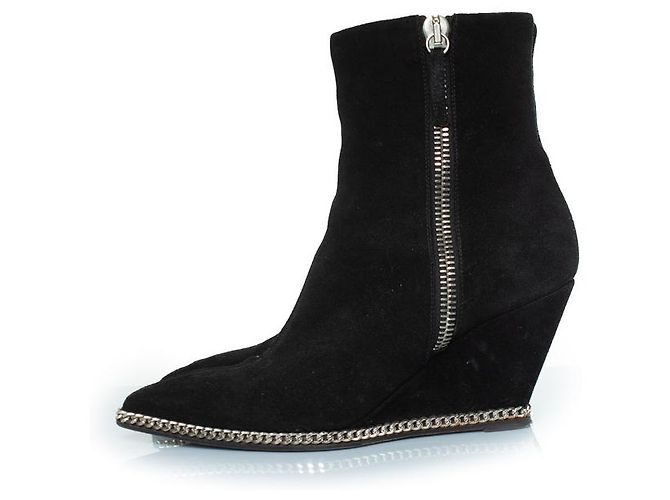 Stivaletti con zeppa Jardin neri Giuseppe Zanotti Nero - vista 2