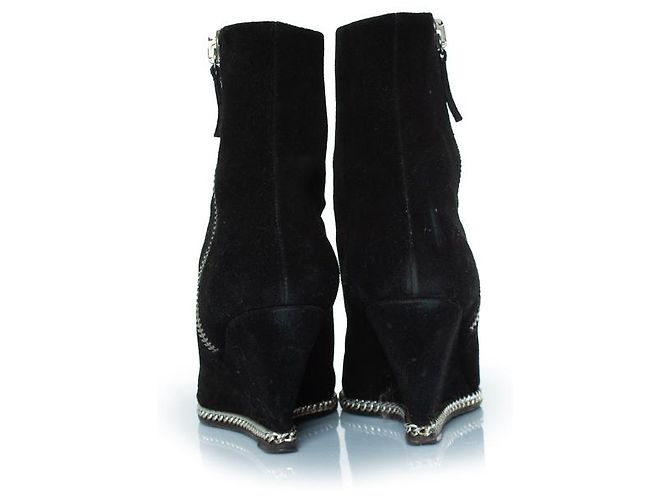Stivaletti con zeppa Jardin neri Giuseppe Zanotti Nero - vista 5