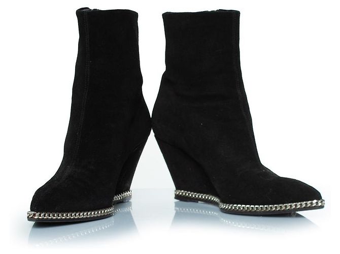 Stivaletti con zeppa Jardin neri Giuseppe Zanotti Nero - vista 6