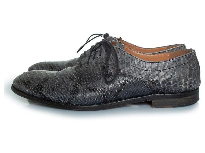 Maison Martin Margiela Maison Margiela Schnürschuhe aus Python in Grau - Ansicht 2