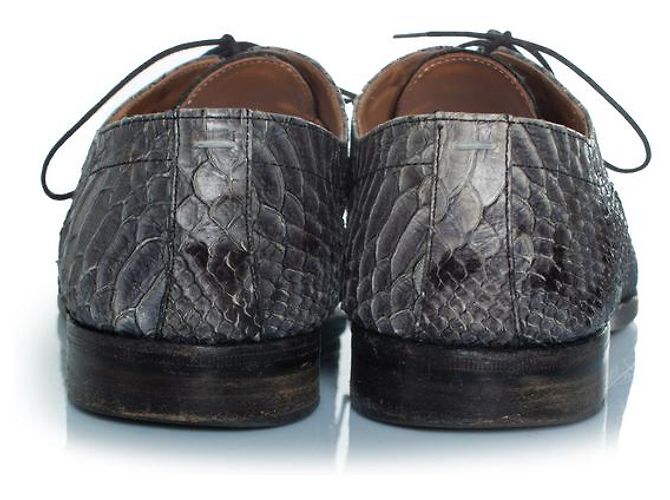 Maison Martin Margiela Maison Margiela Schnürschuhe aus Python in Grau - Ansicht 3
