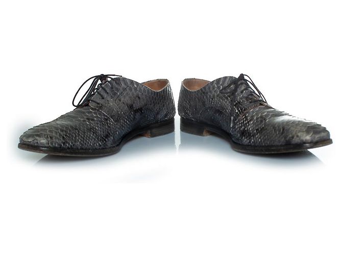 Maison Martin Margiela Maison Margiela Schnürschuhe aus Python in Grau - Ansicht 6