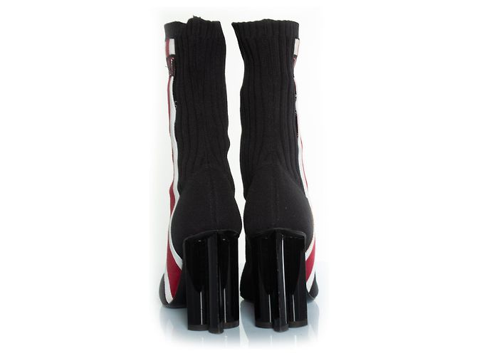 Schwarze Stoffstiefel Louis Vuitton Silhouette - Ansicht 3