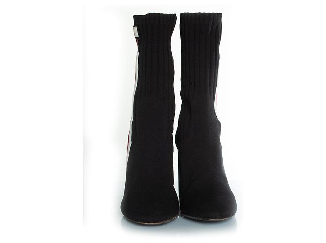 Schwarze Stoffstiefel Louis Vuitton Silhouette - Ansicht 4