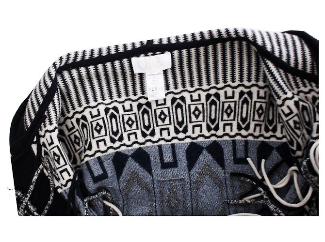 Chloé Poncho con capucha Chloe con estampado étnico Multicolor - vista 5