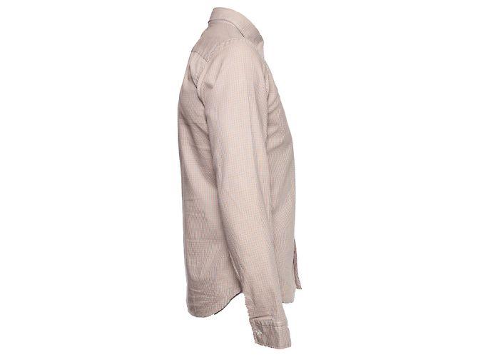 Camicia Viktor & Rolf in stampa pied de poule. Marrone Beige - vista 3