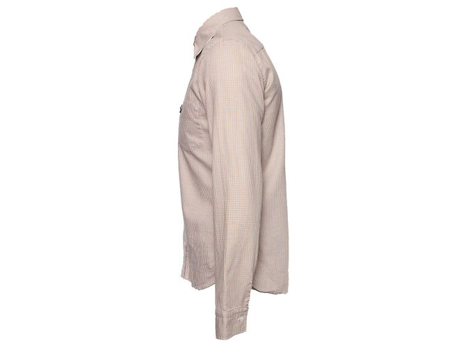Camicia Viktor & Rolf in stampa pied de poule. Marrone Beige - vista 4