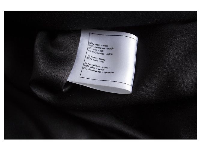 Abrigo monty con capucha de tweed de Chanel. Negro - vista 7