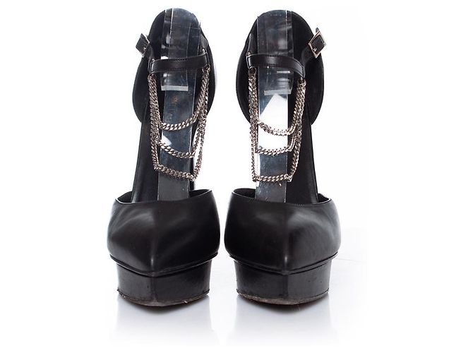 Décolleté platform D'orsay Saint Laurent Nero - vista 4