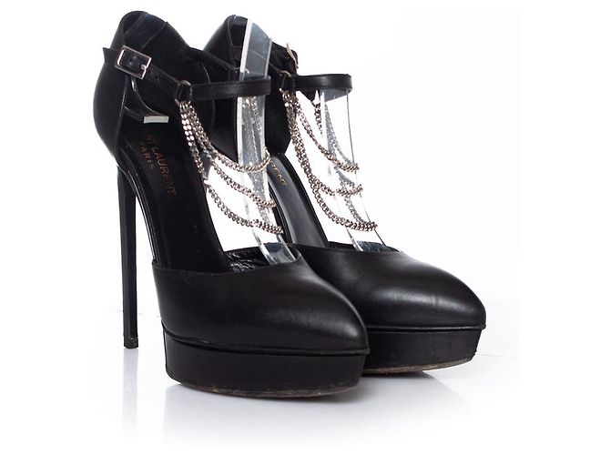 Décolleté platform D'orsay Saint Laurent Nero - vista 7