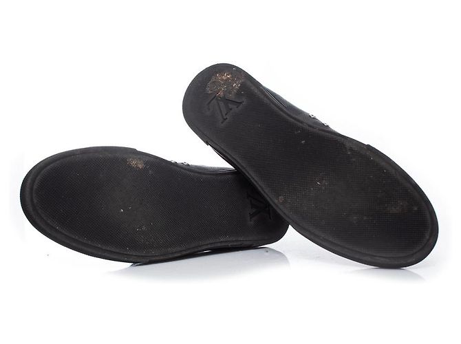 Tênis em canvas damier preto Louis Vuitton - vista 7