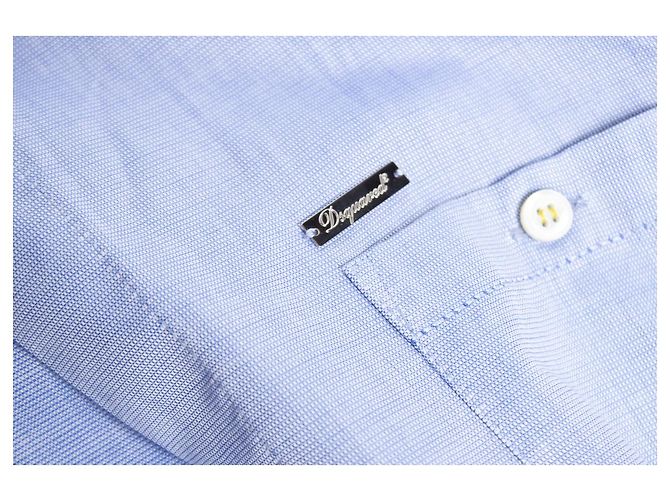 Camisa azul claro de mangas curtas Dsquared2. - vista 5