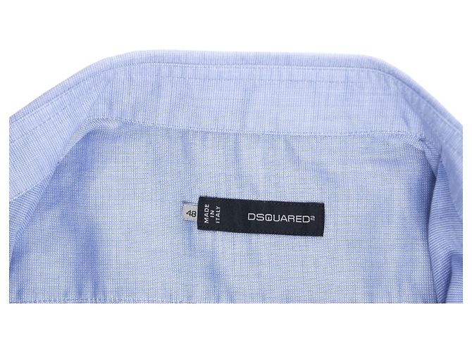 Camisa azul claro de mangas curtas Dsquared2. - vista 7