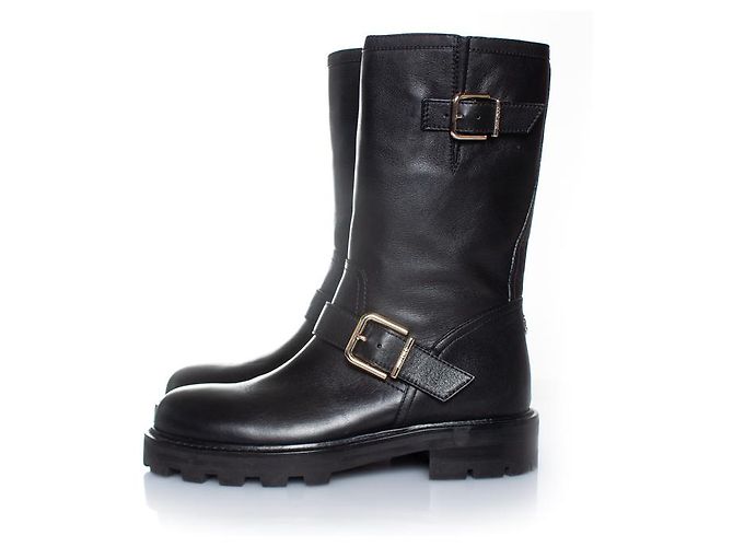 Botas de cuero Biker 2 de Jimmy Choo Negro - vista 2