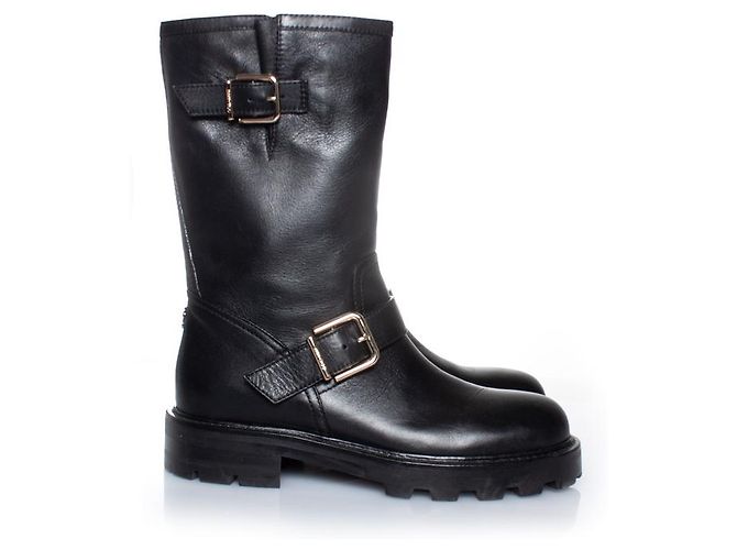 Botas de cuero Biker 2 de Jimmy Choo Negro - vista 4