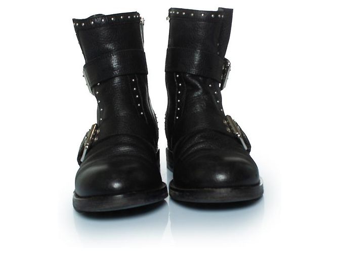 Botas de tornozelo de couro Blyss da Jimmy Choo com studs Preto - vista 5