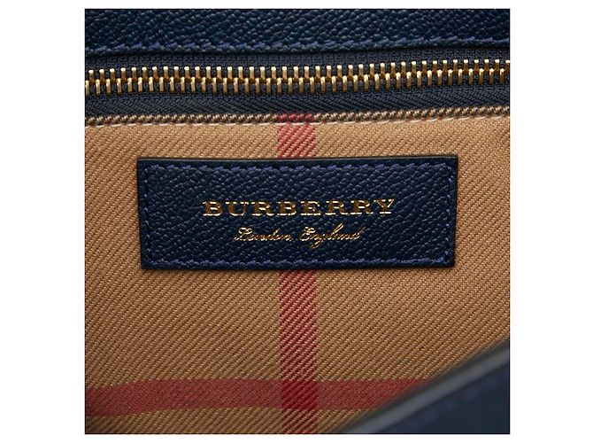 Borsa 2 in 1 Burberry Nova Check Blu - vista 10