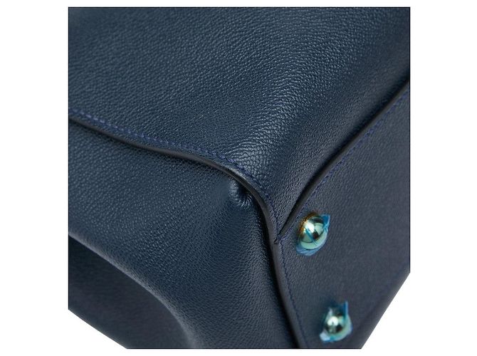 Borsa 2 in 1 Burberry Nova Check Blu - vista 4