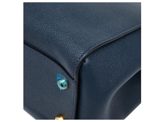 Borsa 2 in 1 Burberry Nova Check Blu - vista 5