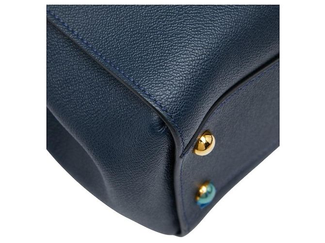 Borsa 2 in 1 Burberry Nova Check Blu - vista 6