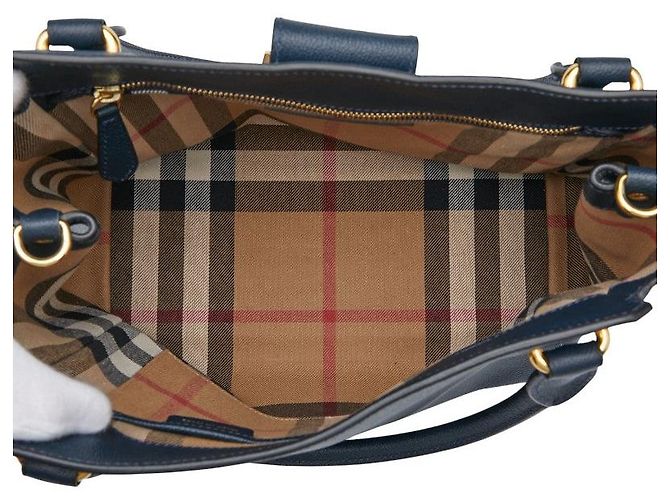 Borsa 2 in 1 Burberry Nova Check Blu - vista 9