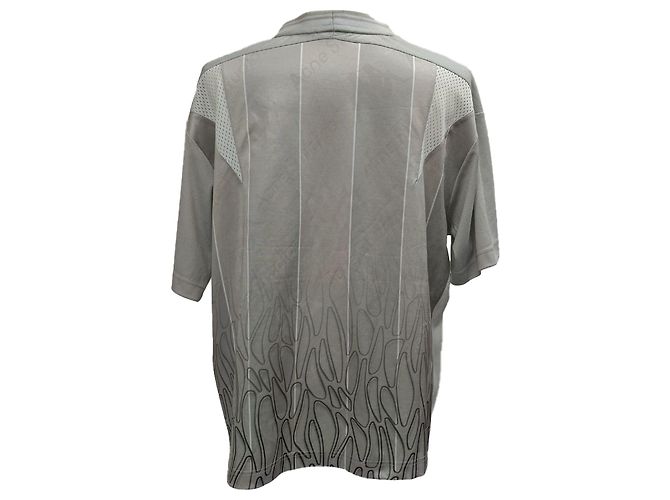 T-shirt en polyester gris avec logo Acne Studios X Kappa - vue 2