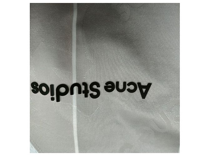 T-shirt en polyester gris avec logo Acne Studios X Kappa - vue 4