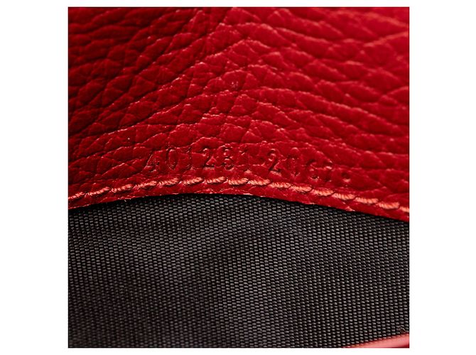 Portafoglio a catena Dionysus in pelle e cristallo Gucci Rosso - vista 6