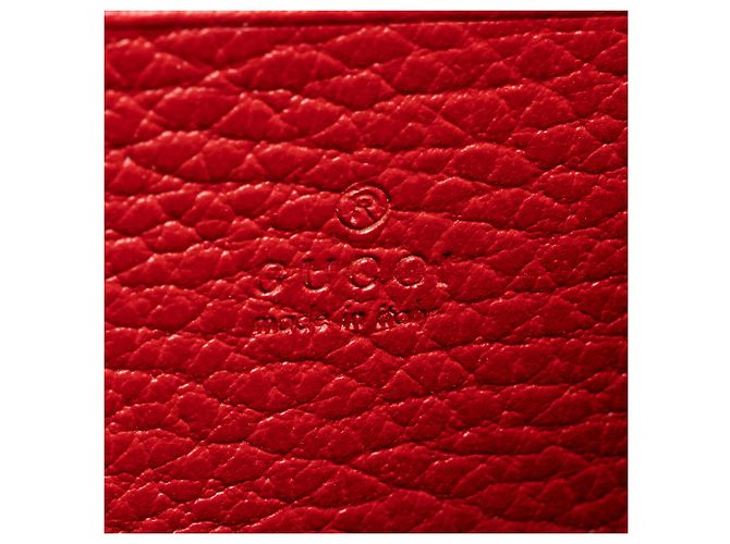 Portafoglio a catena Dionysus in pelle e cristallo Gucci Rosso - vista 8
