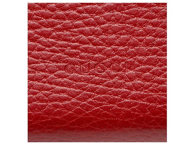 Portafoglio a catena Dionysus in pelle e cristallo Gucci Rosso - vista 9