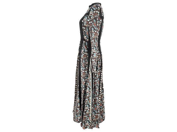 Abito Maxi con Stampa Mosaico Lanvin in Viscosa Multicolore - vista 2
