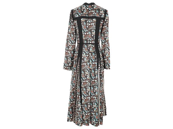 Abito Maxi con Stampa Mosaico Lanvin in Viscosa Multicolore - vista 3