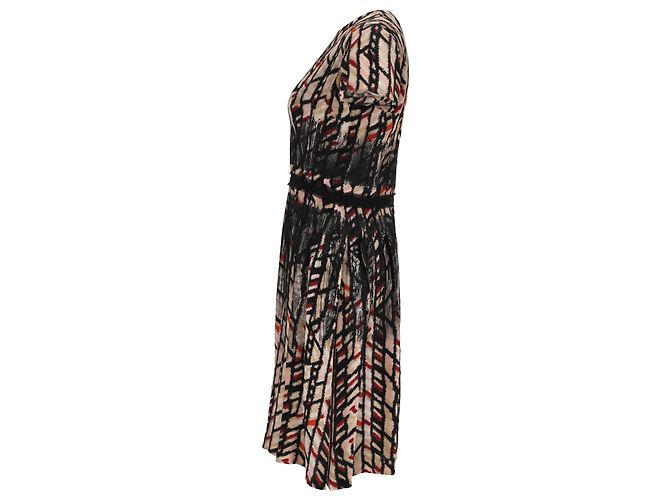 Abito Bottega Veneta al ginocchio in seta multicolore - vista 2