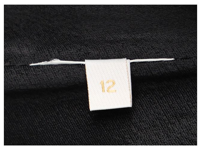 Abito maxi in seta nera con spalla unica e tagli Valentino Garavani Nero - vista 4