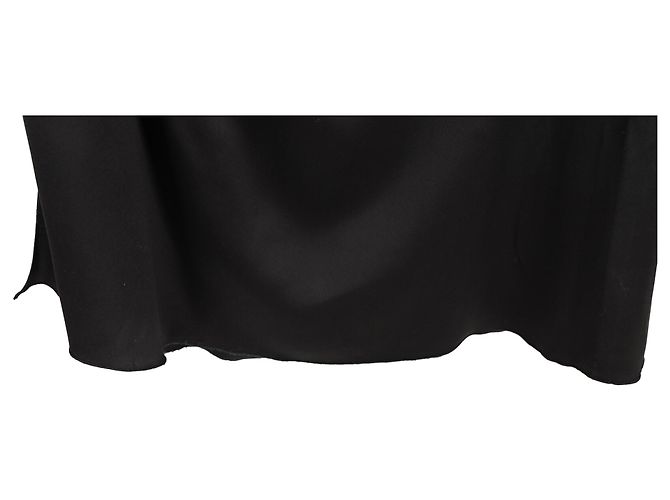 Abito maxi in seta nera con spalla unica e tagli Valentino Garavani Nero - vista 6