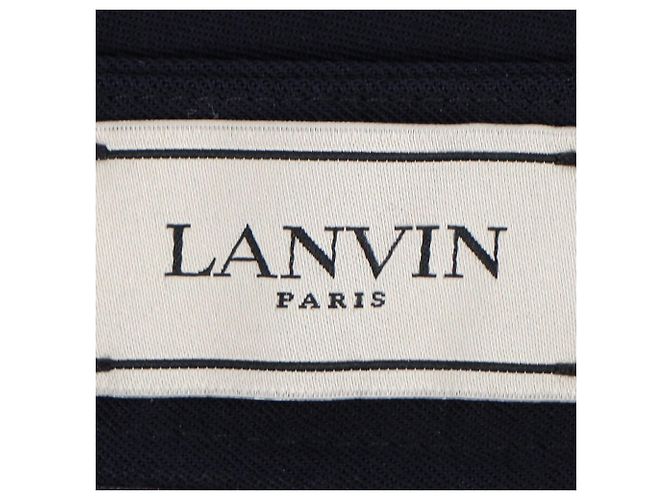 Pantalones rectos Lanvin en lana azul marino - vista 4