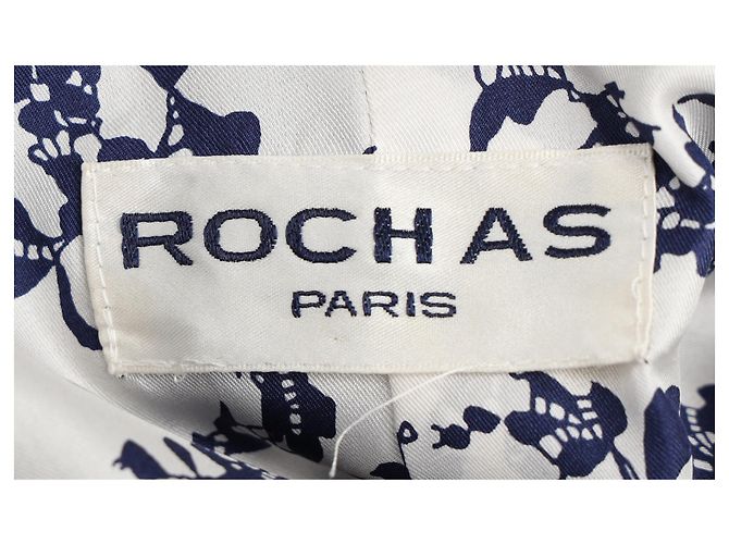 Rochas Embellished Blazer in Navy Blue Polyester - view 4