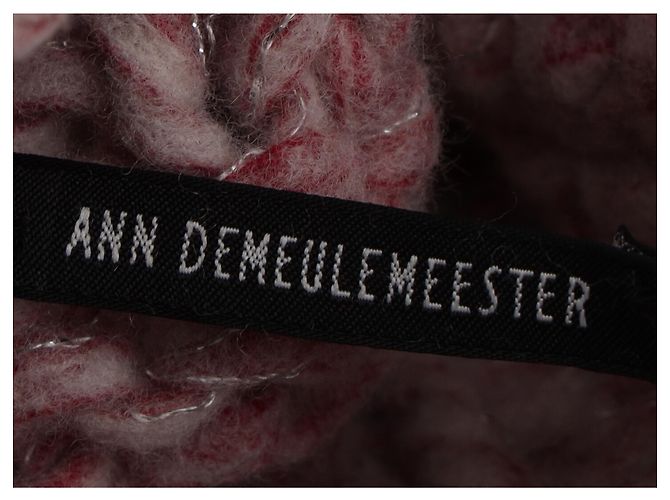 Rosa Wollpullover mit Kabelstrick und Rollkragen von Ann Demeulemeester Pink - Ansicht 4