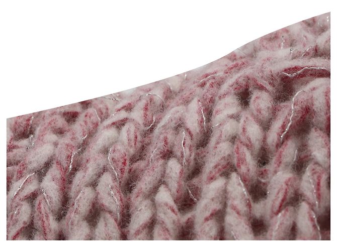 Rosa Wollpullover mit Kabelstrick und Rollkragen von Ann Demeulemeester Pink - Ansicht 9