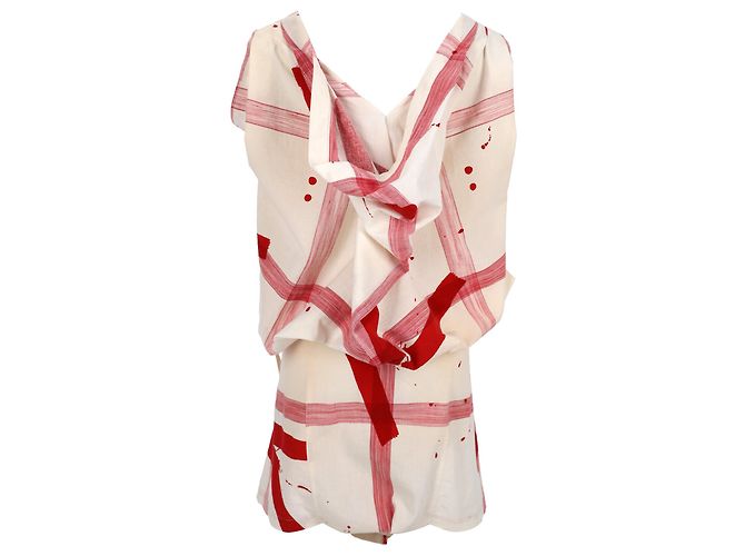 Issey Miyake Abstract Print Set in Multicolor Cotton Multiple colors - view 3