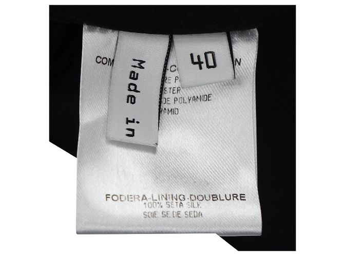Everyday Balenciaga Double Breasted Coat in Black Polyester - view 5