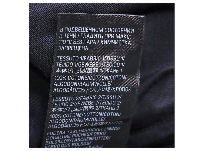 Giacca in denim patchwork nera in cotone Balenciaga Unity Sports Icon Nero - vista 7