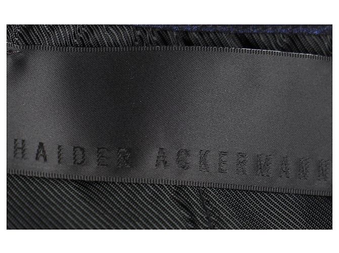 Top drapeado Haider Ackermann en seda azul marino - vista 4