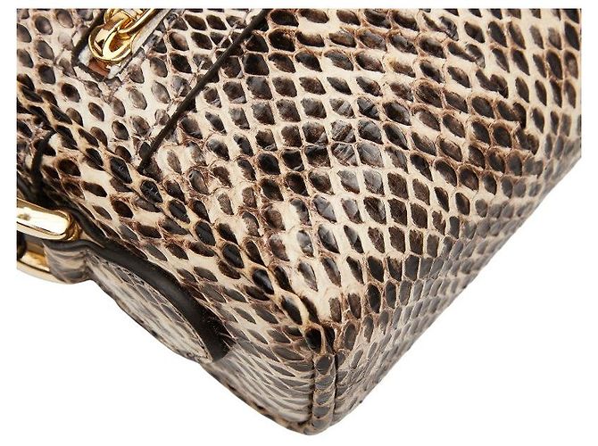 Gucci GG Marmont Python Schultertasche Braun - Ansicht 5